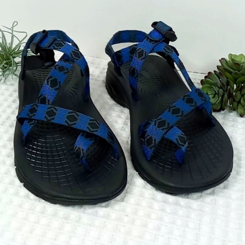 Chaco Men's Strappy Trail Hiking Sandals Blue/Black Size 11